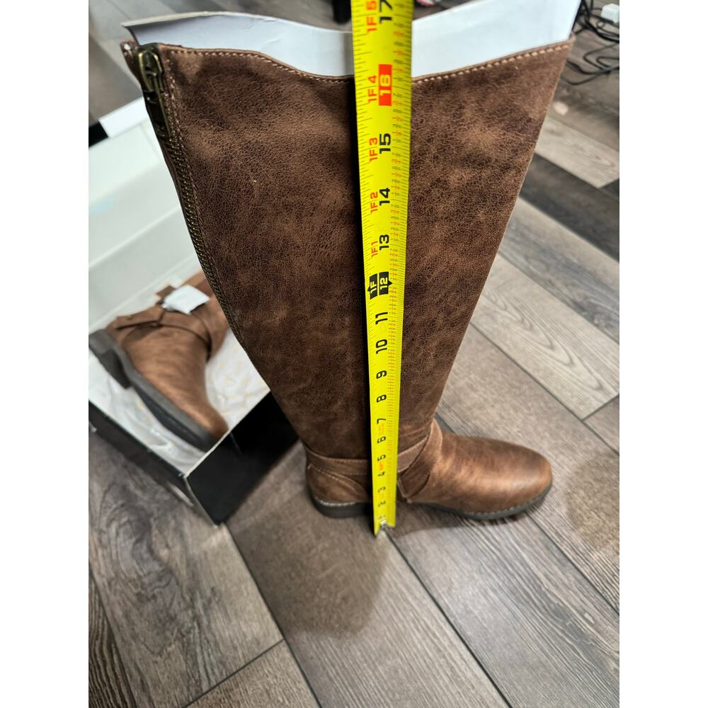 NWT B52 Faux Leather Riding Boots by BullBoxer Tan Brown Kayley size 6 - Picture 7 of 8